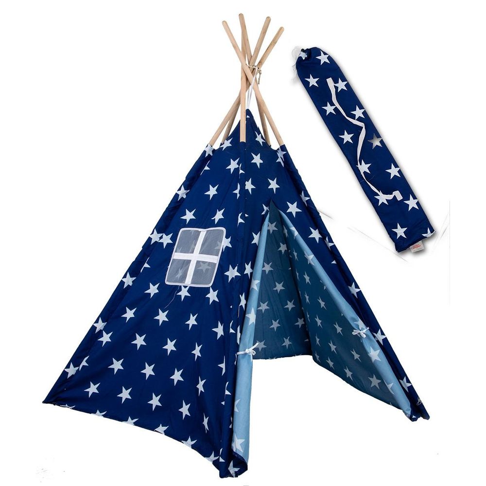Enero Toys wigwam šator, plave zvjezdice slika 2