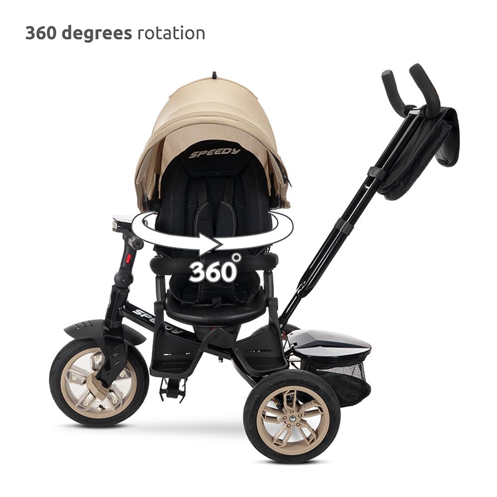 Lorelli Tricikl sa rotirajućim sjedištem Speedy 360°, Red/Black slika 10