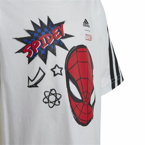 Dječja Majica Kratkih Rukava Adidas Spider-Man Bijela za 6-7 Godina slika 4