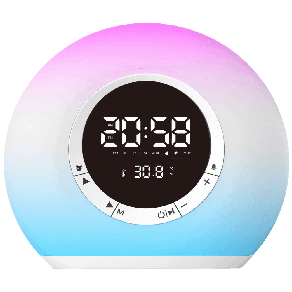 MeanIT Zvučnik bežični, Radio Alarm Sat, Bluetooth - B15 slika 1