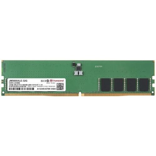 Transcend JM5600ALE-32G DDR5 32GB 5600MT/s, On-die ECC U-DIMM, CL46 1.1V, 288-pin 2Rx8 (2Gx8)x16 slika 1