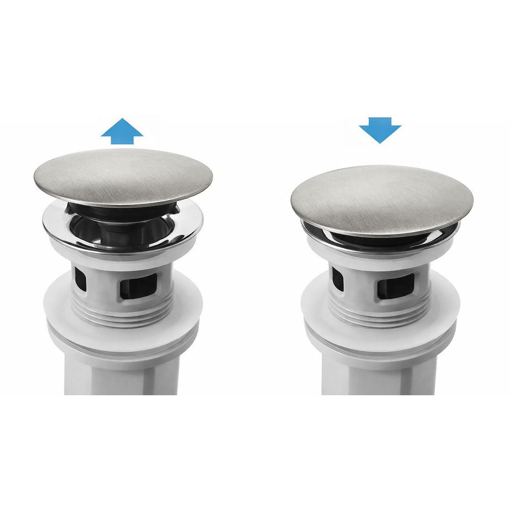 Sifon za umivaonik s click-clack ventilom REA Flow Brush Nickel slika 5