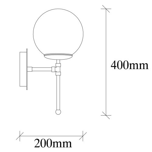 Zidna lampa Opviq Mudoni - MR - 953 Gold slika 3