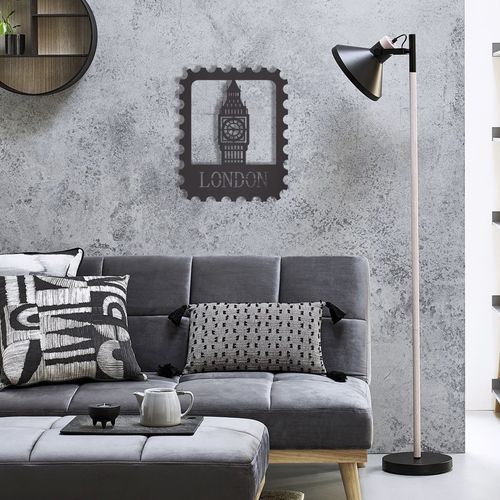 London Stamp Black Decorative Metal Wall Accessory slika 1