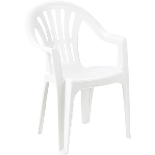 IPAE Baštenska stolica plastična Kona- bela  slika 1