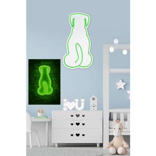 Wallity Ukrasna plastična LED rasvjeta, Doggy - Green slika 3