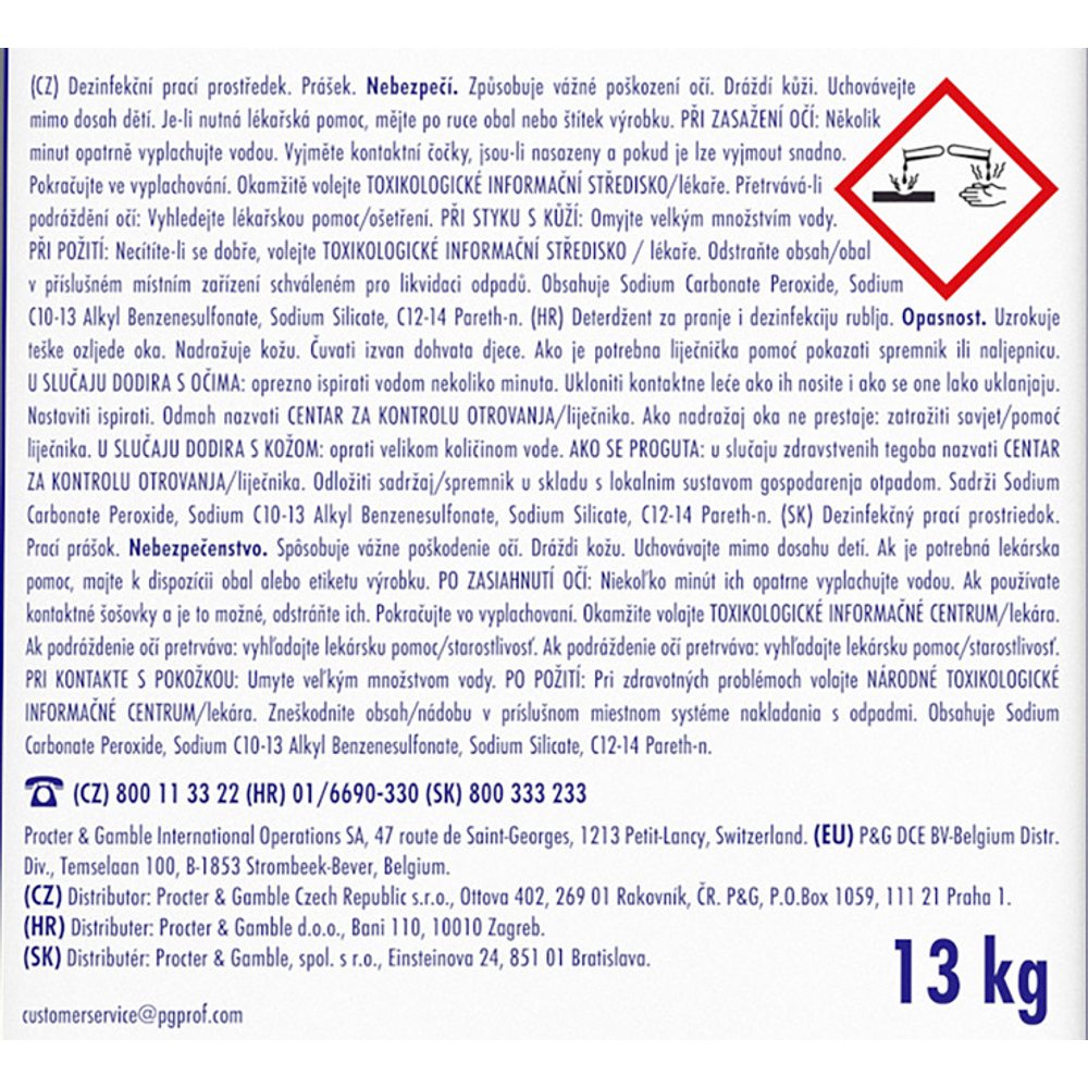 Ariel Formula Pro+ prašak za rublje, 13 kg, 130 pranja XXL slika 4
