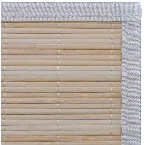 Tepih od bambusa u prirodnoj boji 80 x 200 cm slika 1