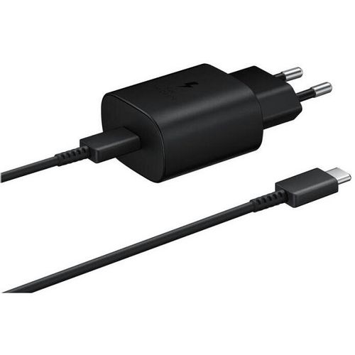 Samsung brzi kućni punjač + USB Type-C kabel, crni slika 1