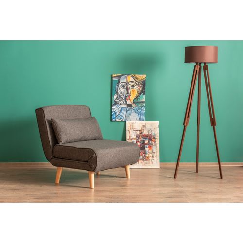 Atelier Del Sofa Fotelja na razvlačenje, Tamno siva, Folde Single - Dark Grey slika 1