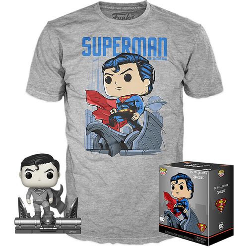 Set figure POP &#38; Tee DC Comics Jim Lee Superman Exclusive  size M slika 3