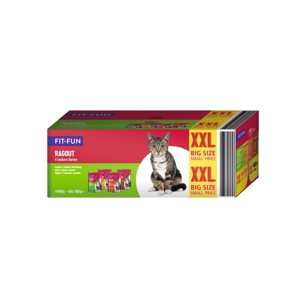 FIT+FUN ragu 4 okusa Multipack 44x100 g slika 1