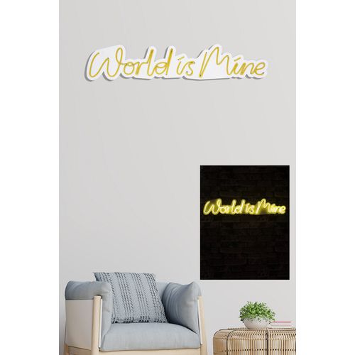 Wallity Ukrasna plastična LED rasvjeta, World is Mine - Yellow slika 10
