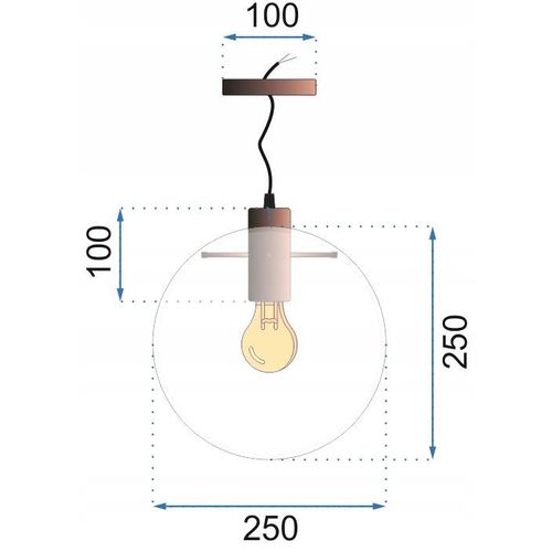 TOOLIGHT Staklena stropna svjetiljka Lassi Rose Gold 25 cm slika 14