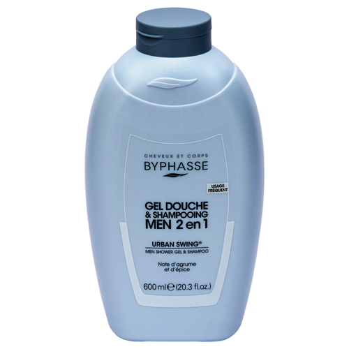 Byphasse Men 2u1 gel za tuširanje Urban Swing, 600 ml slika 1