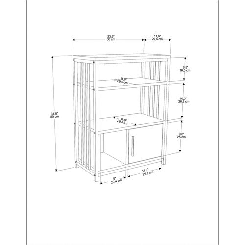 Letos - Green, White Green
White Bookshelf slika 6