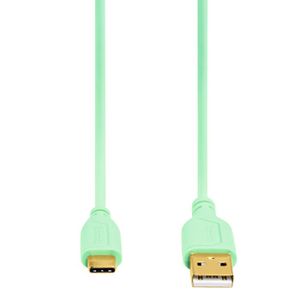 Hama USB-C kabl,fleksibilan,bakar,pozlata, 0.75m zeleni