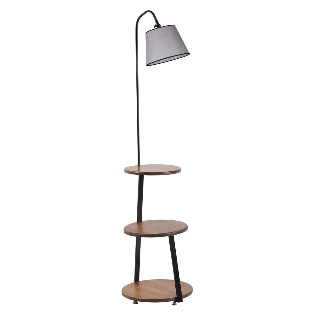 Podna Lampa Sorti 8743-4 u Bojama Oraha, Crne i Sive slika 3