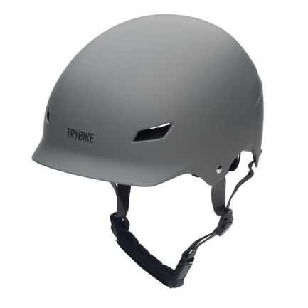 TRYBIKE Kaciga za djecu Ash Grey, S/M (51-56cm) 