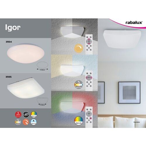 Rabalux Igor plafonska lampa LED 16W slika 5