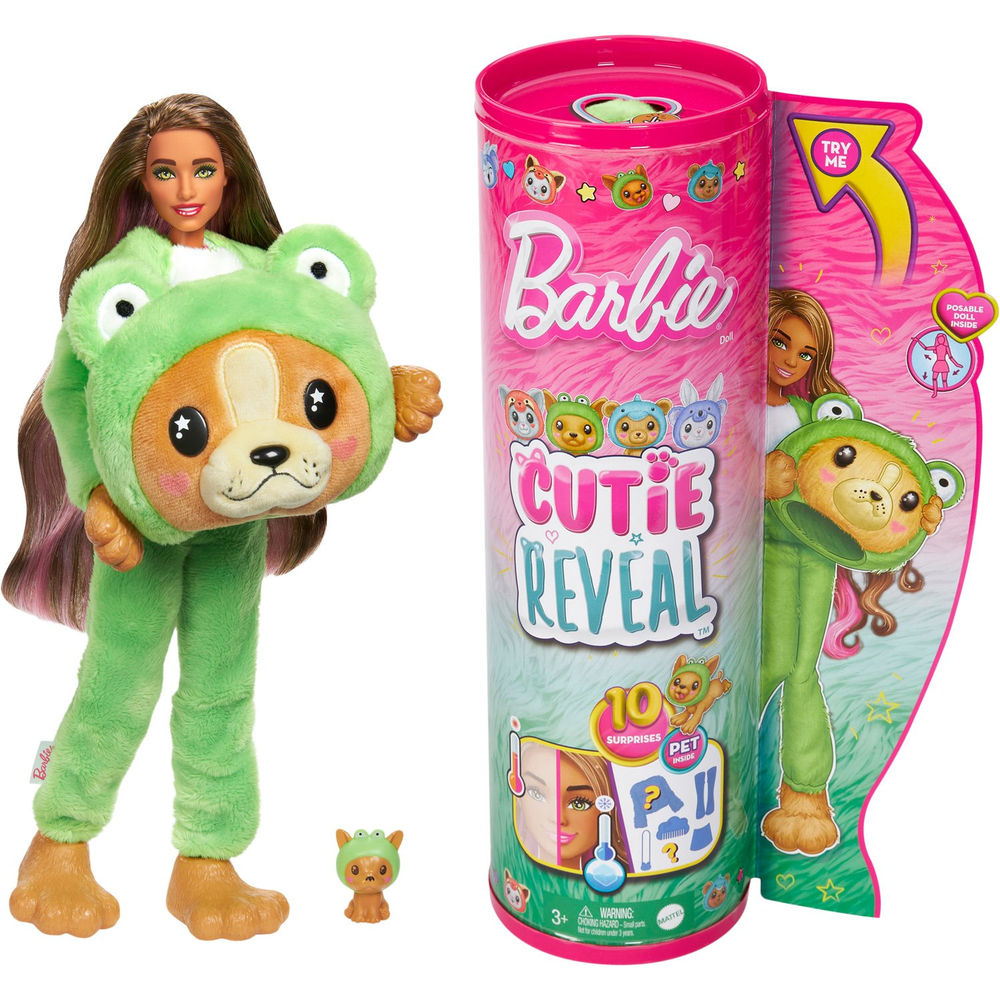 Barbie Lutka Cutie Reveal - Psić u žabi slika 1
