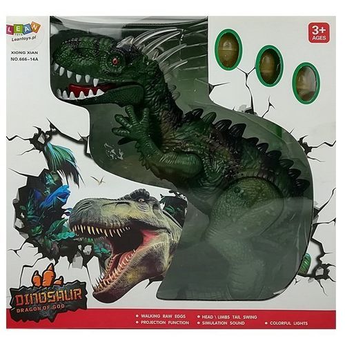 Set dinosaura T-Rexa koji liježe jaja zeleni, 30cm slika 6