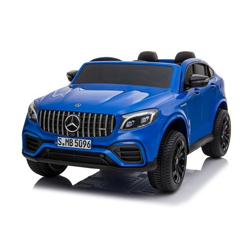 Licencirani auto na akumulator Mercedes GLC 63S QLS 4x4 - dvosjed - plavi/lakirani slika 3