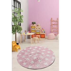 Conceptum Hypnose Yıldız - Pink & White Tepih (140 cm)