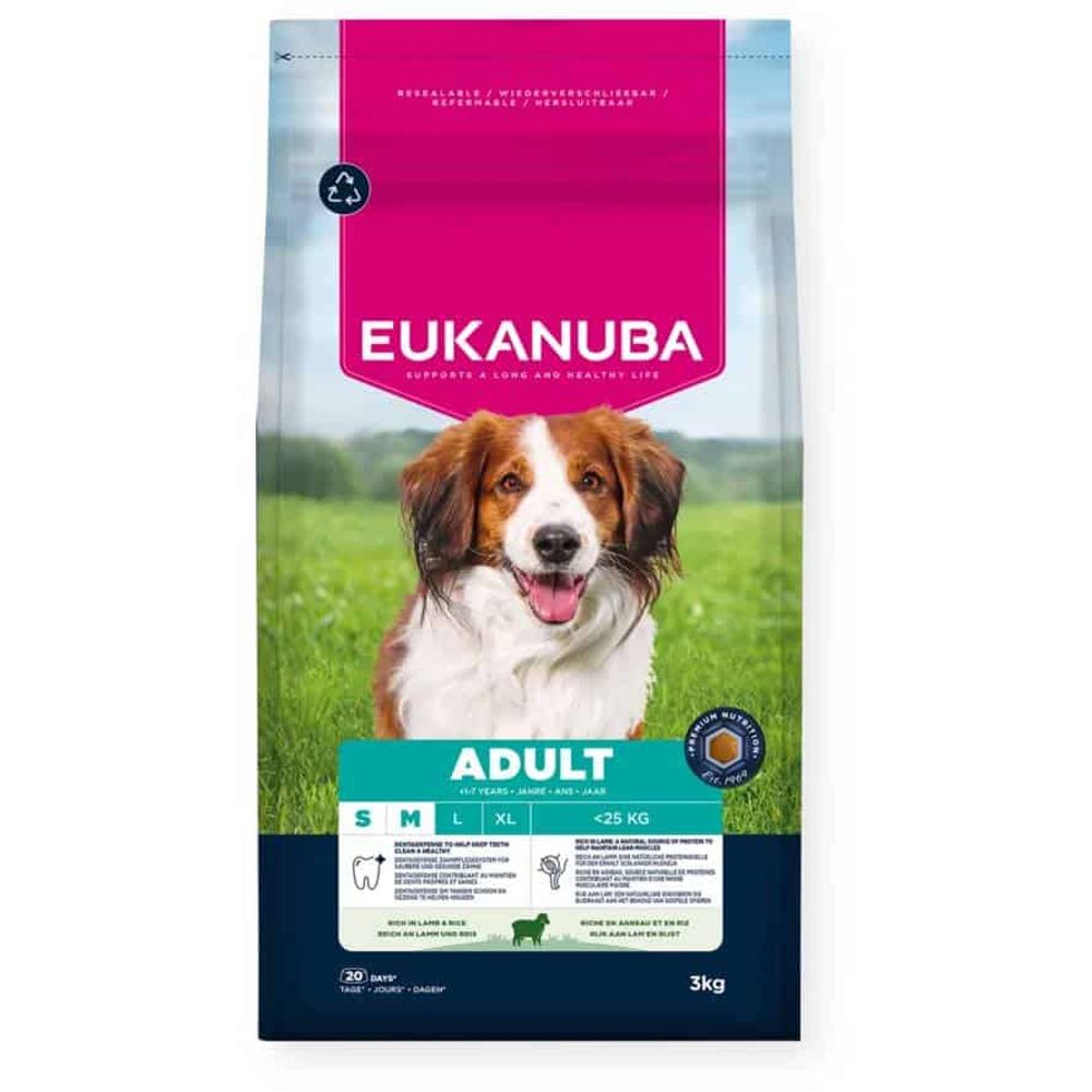 EUKANUBA ADULT - janjetina - veličina zrna - malo/srednje 12kg slika 1