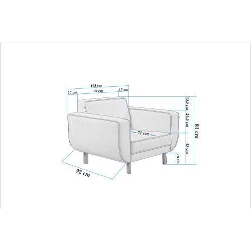 Atelier Del Sofa Sjedeća garnitura REYNA slika 14