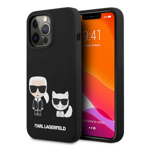 Torbica Karl Lagerfeld &amp; Choupette za iPhone 13 Pro 6.1 crna (KLHCP13LSSKCK)