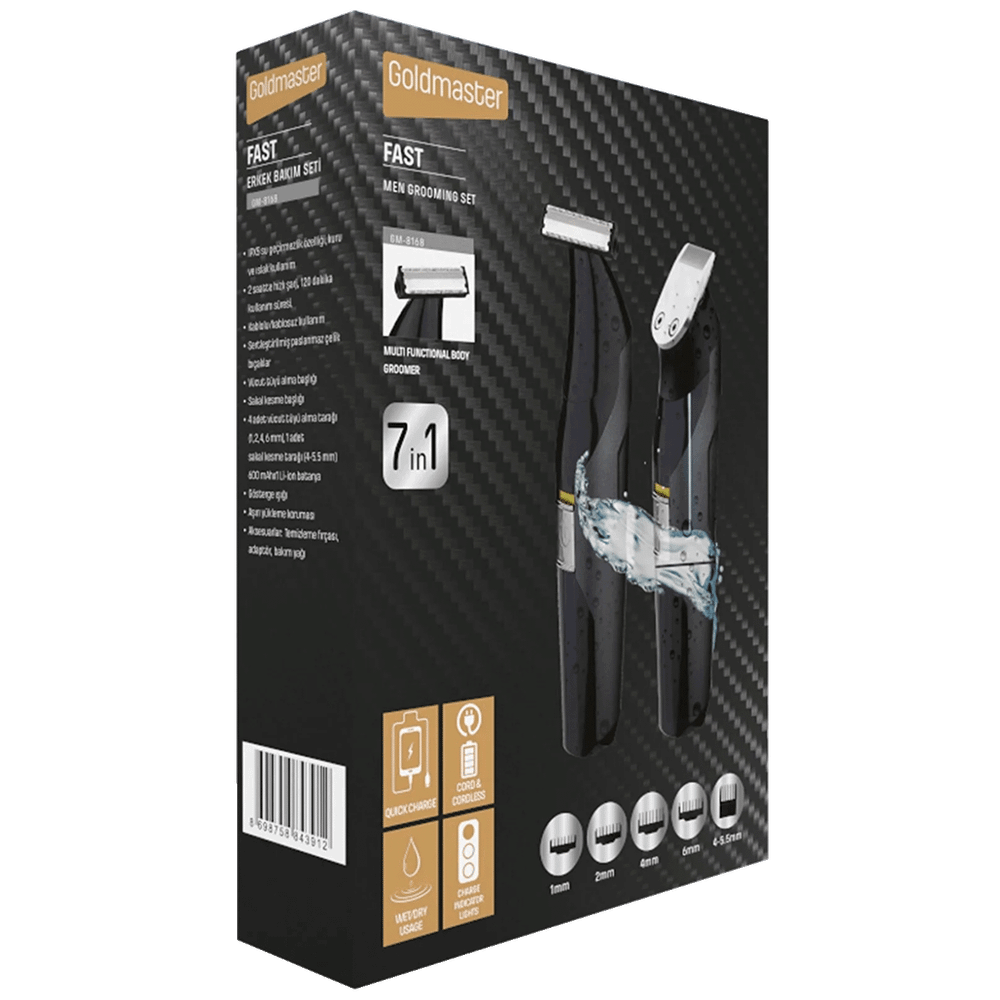Goldmaster Aparat za brijanje, trimer, 7u1, Wet &amp; Dry - GM-8168 Fast slika 4