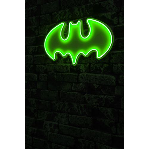 Wallity Ukrasna plastična LED rasvjeta, Batman Bat Light - Green slika 1