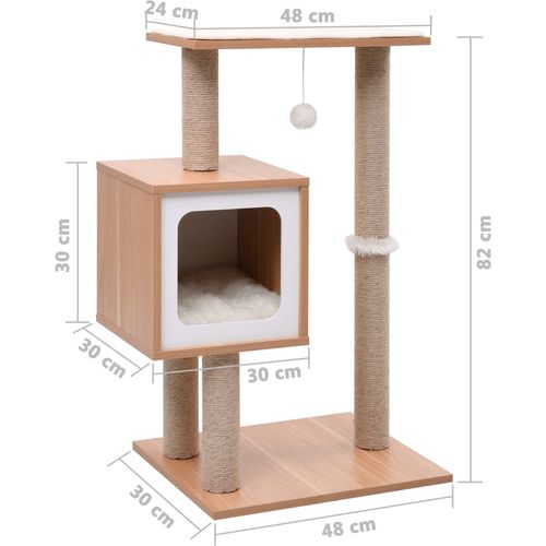 Penjalica za mačke s prostirkom za grebanje od sisala 82 cm slika 17