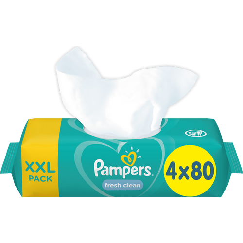 Pampers vlažne maramice Fresh Clean 4 x 80 komada slika 5