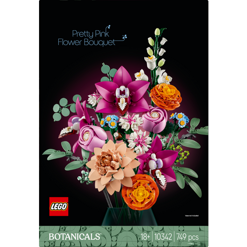 LEGO BOTANICALS 10342 Prekrasni ružičasti buket slika 14