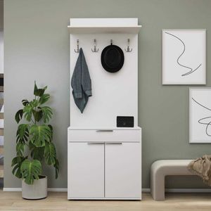 Hall stand Prt-521-Bb-1, bijela boja
