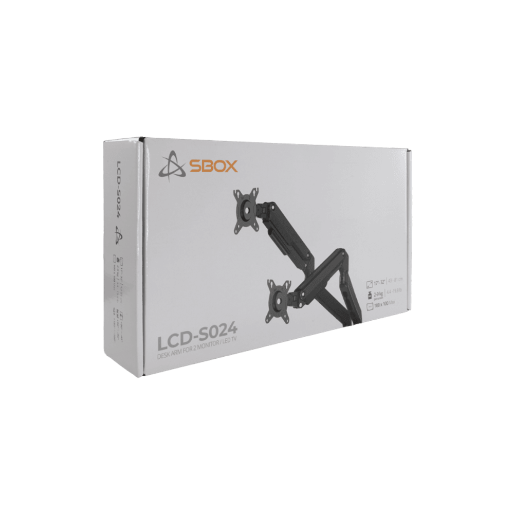 SBOX Stoni stalak LCD-S024-3 (17-32"/2x 2-9kg/100x100) slika 7
