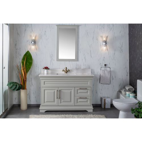 Hanah Home Huron 48 - Grey Grey Bathroom Furniture Set (2 Pieces) slika 1