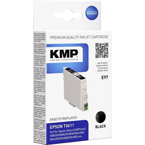KMP tinta zamijenjen Epson T0611 kompatibilan  crn E97 1603,0001 slika 1