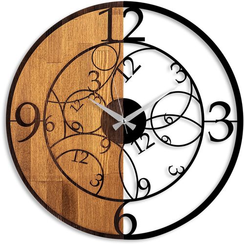 Wallity Ukrasni drveni zidni sat, Wooden Clock - 56 slika 5