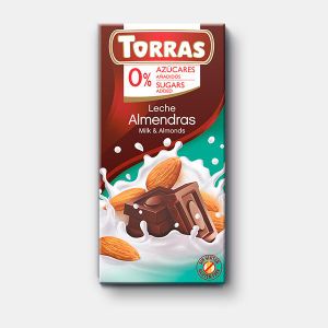 Torras Mliječna čokolada s bademima 75 G