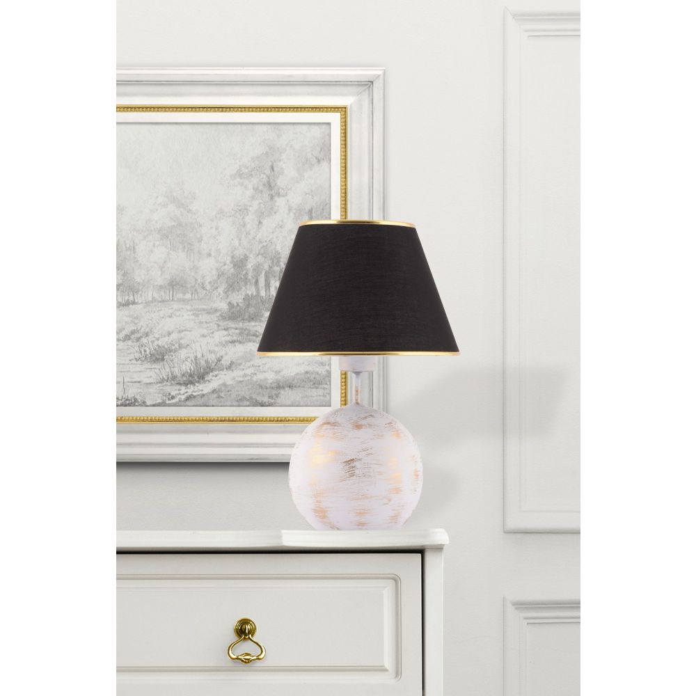 Lampa za sto Balloon - Crna, Bijela i Zlatna slika 1