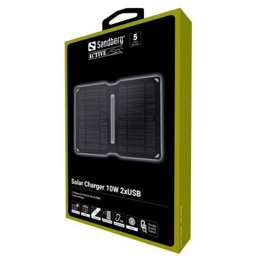 Sandberg solarni punjač 10W s 2xUSB priključka slika 2