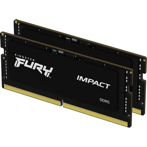 Kingston KF548S38IBK2-64 DDR5 64GB (2x32GB) SO-DIMM 4800MHz [FURY IMPACT], Non-ECC Unbuffered, CL38 1.1V, 262-pin 2Rx8, Memory Kit slika 1