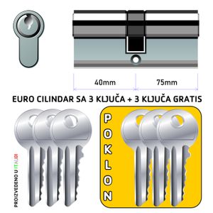 Cilindar 115mm 40/75 ISEO F5