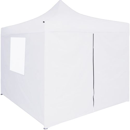 Profesionalni sklopivi šator za zabave 3 x 3 m čelični bijeli slika 3