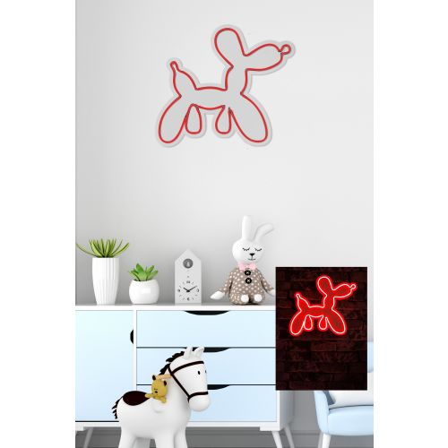 Wallity Ukrasna plastična LED rasvjeta, Balloon Dog - Red slika 11