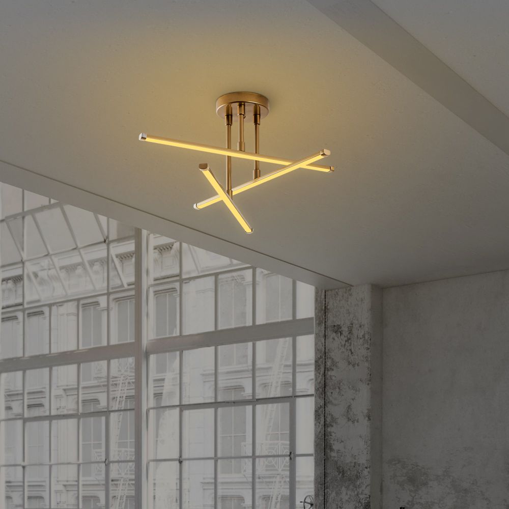 Luster Ledflower-13650 Gold slika 1