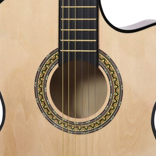 Klasična gitara Western s prorezom, ujednačivačem i 6 žica slika 5
